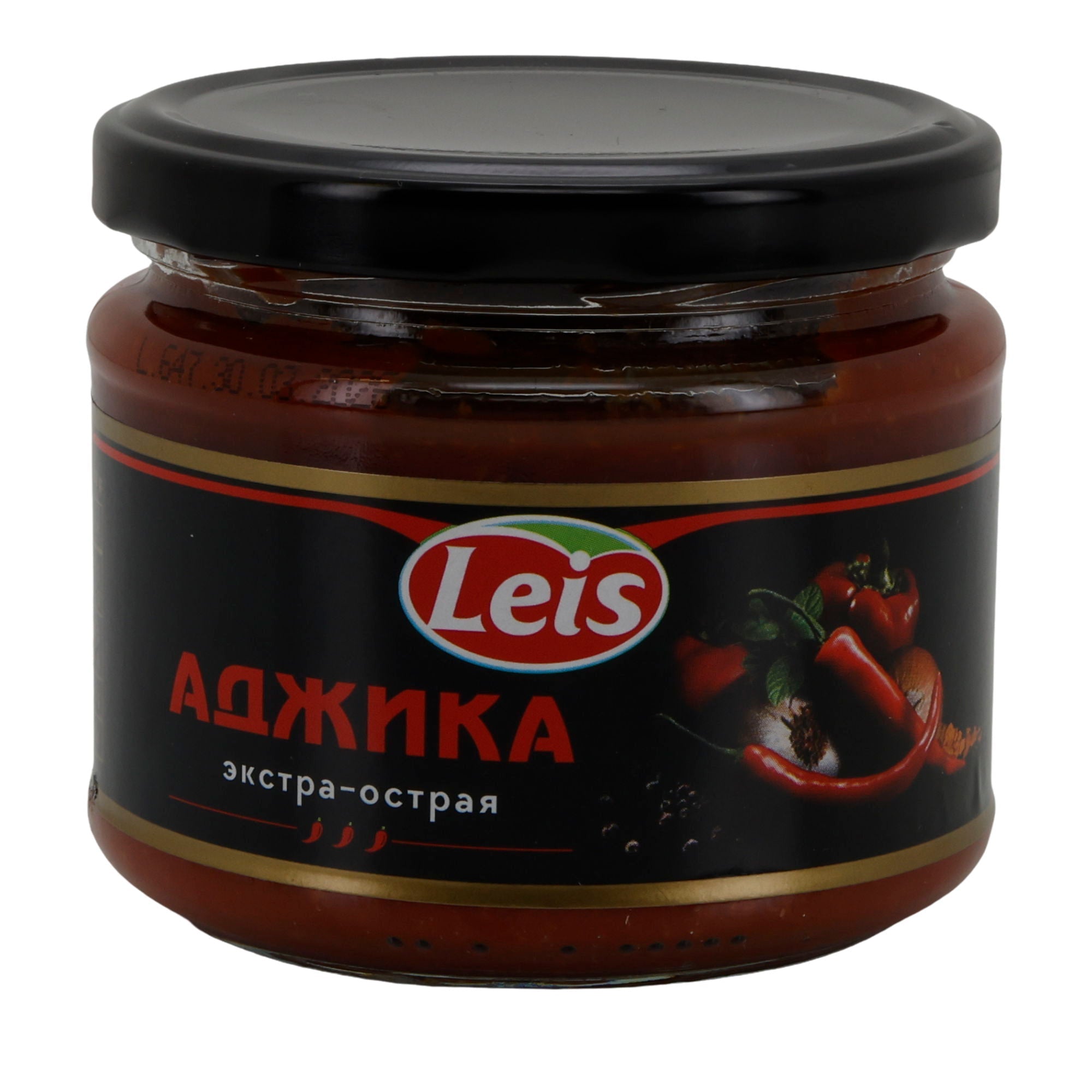 Leis Adjika | extra scharfe Würzsauce | mit Chili & Knoblauch | 300 g LEIS